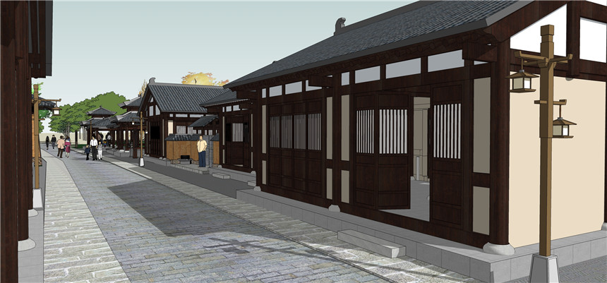 金牛古道景观设计模型图